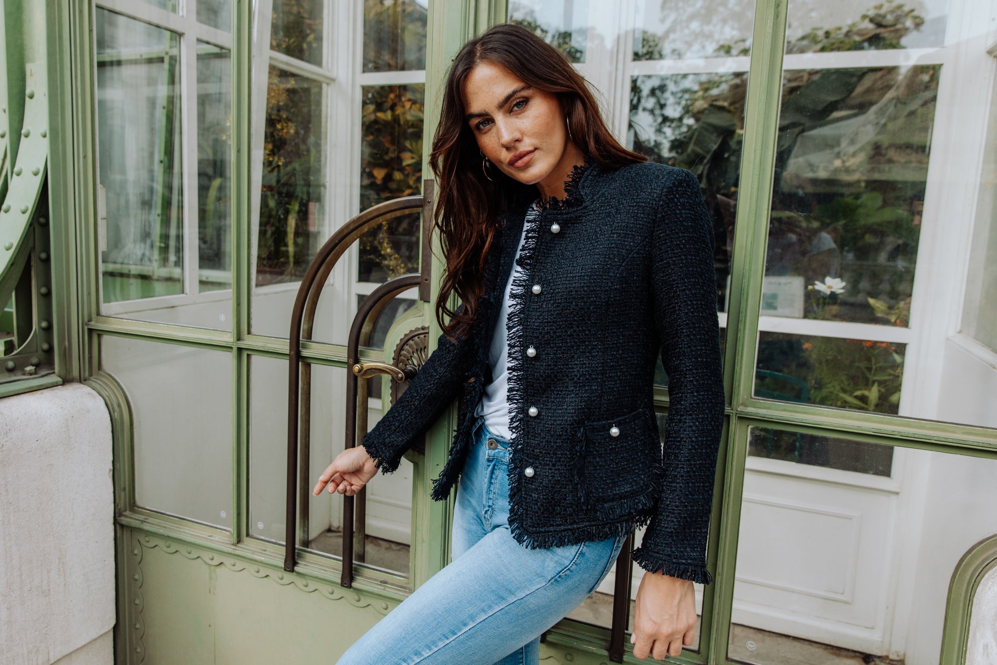 Tweedjacke Monaco in dunkelblau - Tweedheart