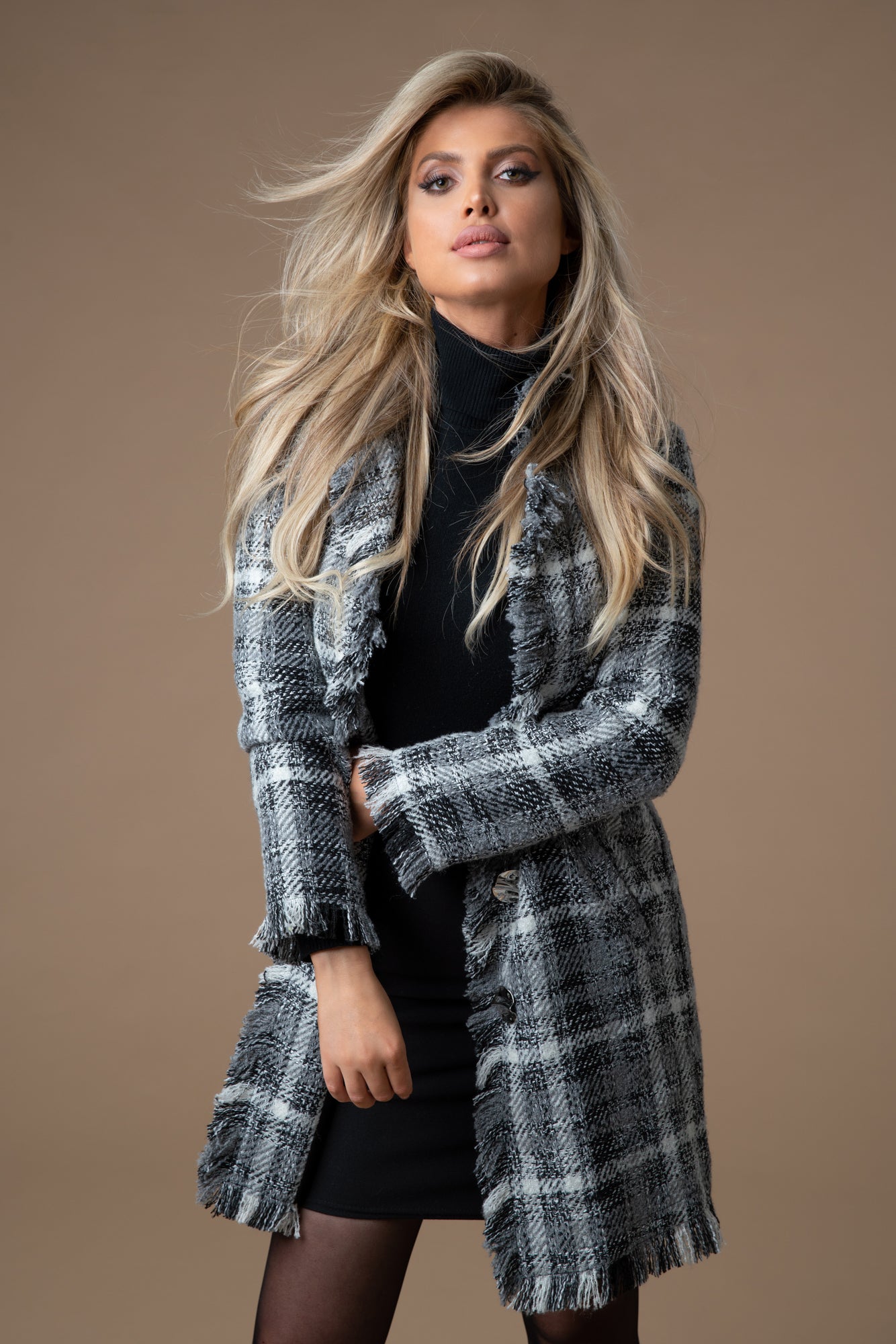 Grey Beauty Tweedmantel Tweedheart