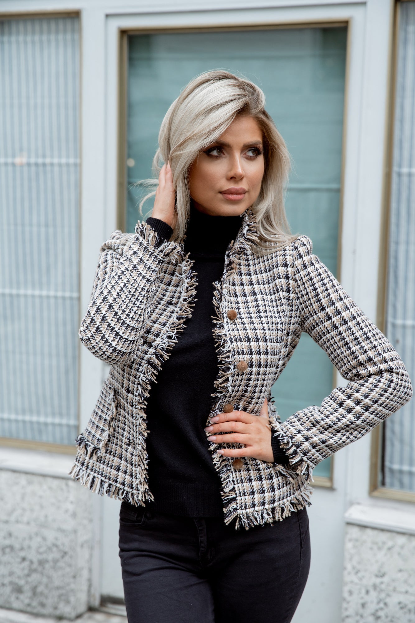 Stehkragenjacke Tweedheart Outdoor