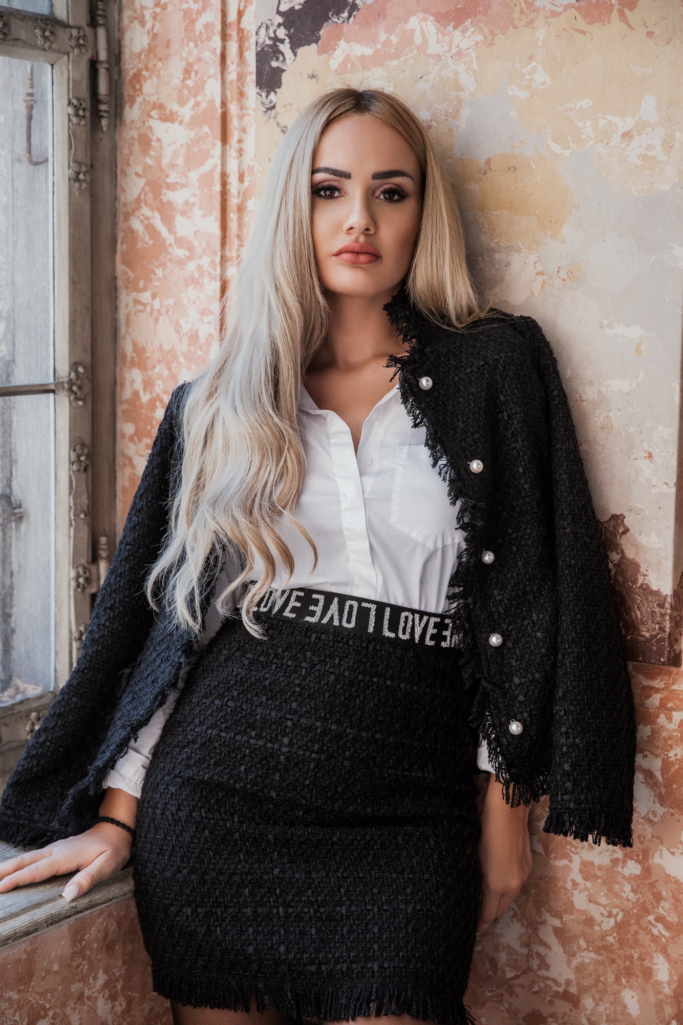 Tweedheart Tweedset Chicago mit Fransen