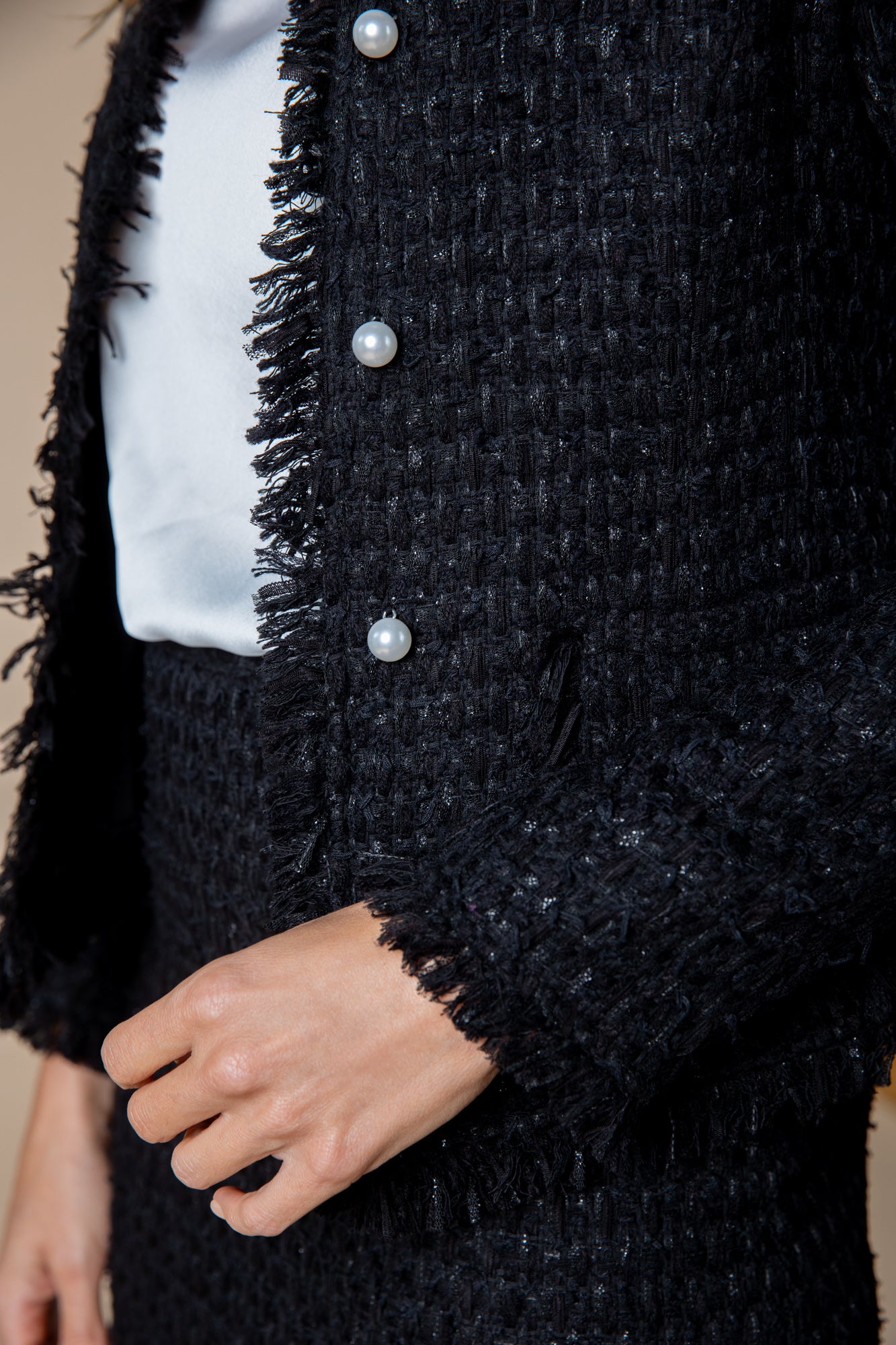 Detailfoto: Tweedjacke Schwarz von Tweedheart