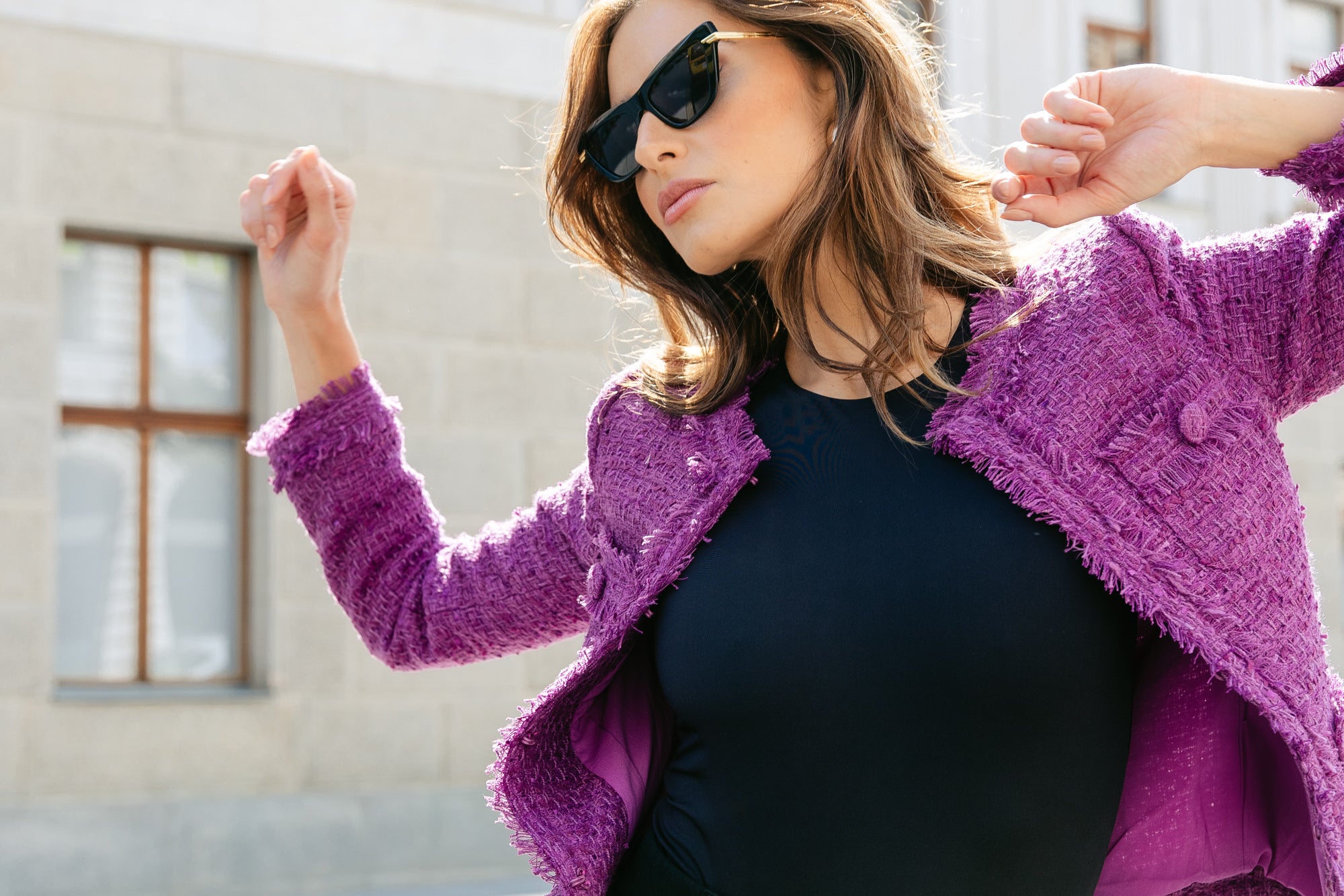 Tweedjacke Violet Vibe